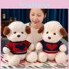 Dressed Teddy Adorable Dog Plush Toy Children Companion Bedtime Soothing Gift