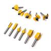 Allsome 100Pcs/Set 1/4 Inch Shank Tungsten Carbide Router Bit Woodworking Milling Cutter HT1192