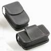 Portable Leather PU Glasses Case Belt Wearable Folding Glasses Storage Box
