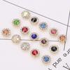 DIY Craft Hat Accessories Flower-shaped Crystal Glass Stone Clothes Decoration Buttons Rhinestone