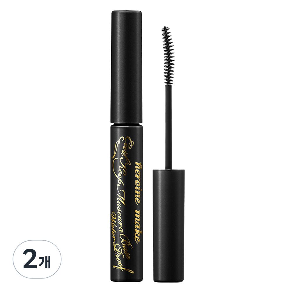 Kiss Me Heroine Make Curl Keep Mascara Base and Fixer, Black, 2 Pcs.