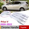 Car Scratch Resistant for Toyota Grand Prius+ V Prius A Wagon ZVW40 ZVW41 ~2022 Chrome Sturdy Door Handle Cover