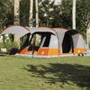 VidaXL Tunnel Camping Tent 5 Person Grey and Orange Waterproof 4009427