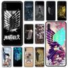 Case for Samsung Galaxy A32 A52 A72 5G A21S A51 A50 A70 A71 A50S A10 A20E A20 A30 A30S Luxury Phone Coque Attack On Titan Anime