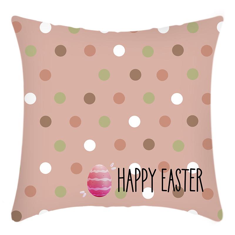 Easter Linen Pillow Case Decorative Pillow Four-piece Set Sofa Cushion Cover Bedroom Pillow Cushion Cover