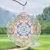 10 Inch Hanging Wind Chime Rotating Design for Outdoor Garden Balcony Decor Spring Summer Breeze Relaxing Romantic Atmosphere