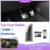 Car Foot Pedals For Jeep Renegade 2015 2016 2017 2018 2019 2020 2024 Stainless Steel Pad Fuel Brake Non-slip No Drilling Covers