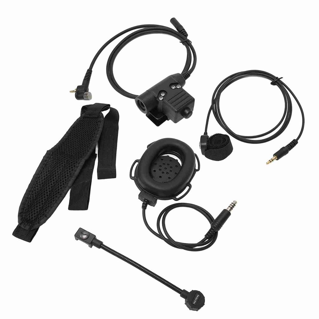 Walkie Talkie Headset U94 PTT Handheld Radio Unilateral Headphones Adapter with Microphone for