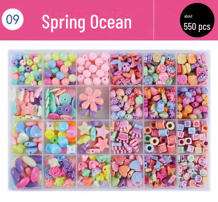 Children's DIY Beaded Bracelet Kit - Educational Handmade Craft for Girls