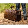 Buffalo Leather Duffle Bag: Handmade Full Grain Weekender