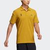 Adidas Wuji Series Logo Print Solid Color Sports Polo Shirt Men Tops Gold H39321