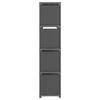 Cube Shelf - VIDAXL - 12 Compartments - Grey - Fabric - 103x30x141 Cm
