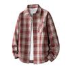 2025 Simple Plaid Long-sleeved Shirt Men Spring Autumn New Loose Casual Couple Shirt Jacket