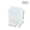 Plastic Storage Box For Office Supplies Large Capacity Transparent A4 Paper Storage Case Desktop Storage Organization