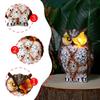 Solar Garden Statue Yard Ornament Owl Figurine Home Decor Resin with Light Animal Sculpture