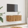 VidaXL Wall-mounted TV Units 2 Pcs Artisan Oak 80x30x30 Cm, TV Stand, Media Cabinet, TV Console, HiFi Furniture, Center of 857016