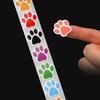 500 Pcs Dog Paw Dog Paw Sticker Colorful/Black Pet Dog Paw Sticker Hand Account Stickers  Children