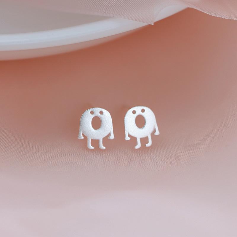 Little Monster Earrings Women's Simple Temperament Earrings Earrings Ins Niche Donuts Cookies