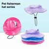 Шляпа от солнца для домашних животных Tie Dye Шляпа от солнца для собак с отверстием для ушей с круглыми полями Кепка с козырьком от солнца для домашних животных Уличная солнцезащитная шляпа для щенков и кошек