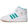Forum Mid White Teal Men Sneakers Cloud-White Gold-Metallic Gum H00749