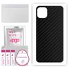 apgo Protective Skin Sticker for the Back Compatible with Apple iPhone 11 Pro Max, Wrap Film, Foil, Vinyl - Pattern Carbon Black