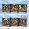 6pcs DIY Halloween Designs Diamond Painting Greeting Card Set Rhinestone Diamond Art Mosaic Postcards Diamond Art Handmade Cards