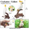 Oenux Bird Nest Animals Peacock Parrot Trogon Hornbill Owl Model PVC Action Figures Big Garden Decoration Cute Kids Toy Gift