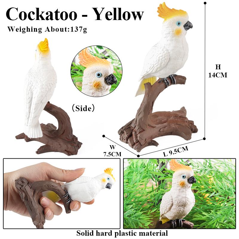 Oenux Bird Nest Animals Peacock Parrot Trogon Hornbill Owl Model PVC Action Figures Big Garden Decoration Cute Kids Toy Gift
