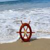 Nautical Brass Ship Wheel Home Wall Decor