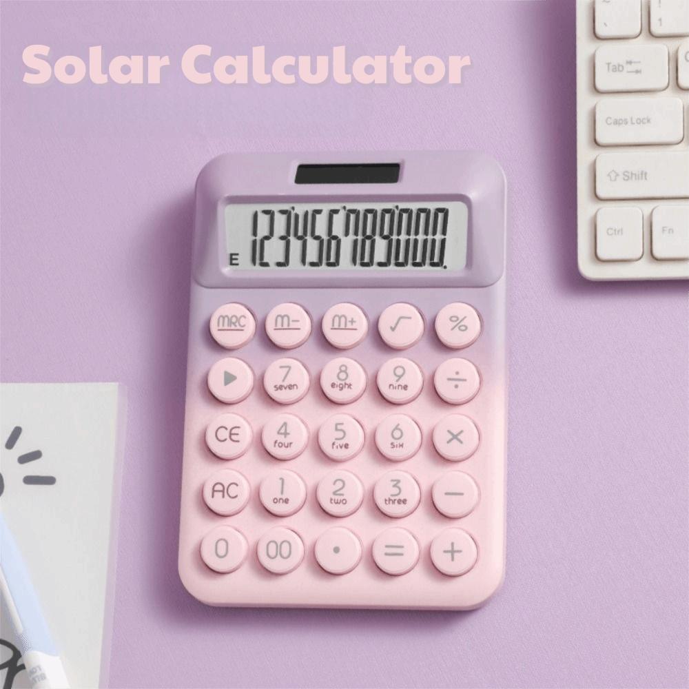 High-value Solar Desktop Calculator Candy Color Finance Calculator Financial Institution