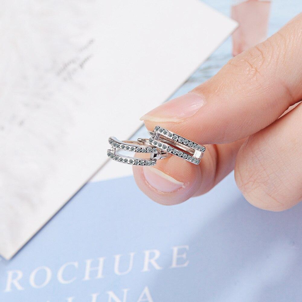 Mini 9mm Huggie Hoop Earring For Women Vermeil 925 Sterling Silver Fine Jewelry Dainty Delicate Small Hoop Earrings