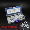 310pcs Flat Washers Set Big Plain Washers Gaskets M4 M5 M6 M8 M10 M12Metal Washers Fasteners Kit