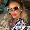 Oversized Square Sun Glasses Ladies 2023 New Luxury Pearl Sunglasses Women Brand Designer Fashion Shades Big Square
