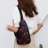 Men Crossbody Bag Geometric Print Portable Adjustable Strap Casual Oxford Cloth Sports