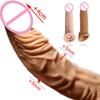 21CM Huge Penis Sleeve Reusable Condom Male Delayed Ejaculation Dildo Sex Toys For Man Realistic Penis Cock Ring Erotic Sex Shop