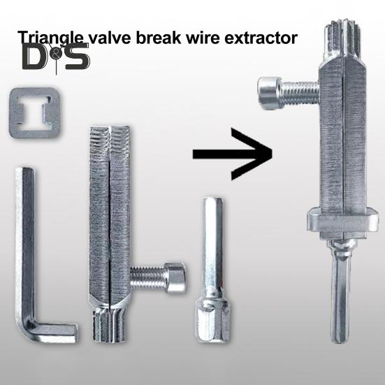 Stripped Screw Extractor Set 1/2 3/4 Inch Valve Faucet Wire Extractor Broken Bolt Remover Damaged Water Pipe Removal Tool