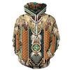 Indian Bohemian European and American Fashion Lovers  Hoodie Men's Loose Large Size 3D Printed Men's Hoodie Goes With Everything