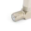 90 Degree Converter Satellite Coax Connectors Aerial Male Adapter Right Angled F Female To TV Male