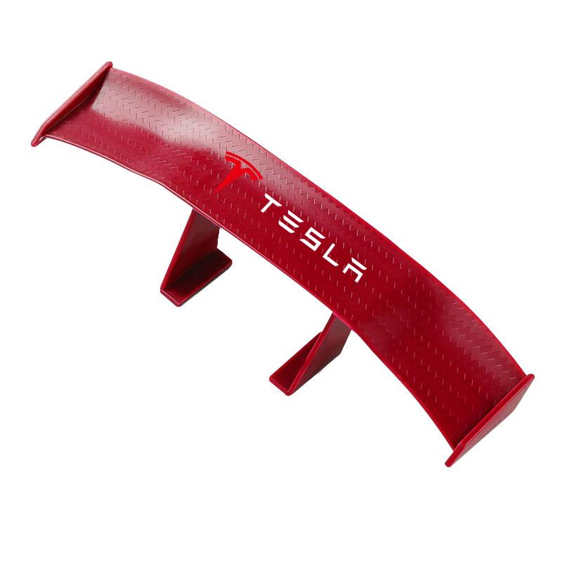 Car Rear Spoiler Mini Spoiler Wing Small Tail Emblem Sticker Decoration For Tesla Model 3 Model S Model X Y Roadster Performance