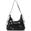 Premium Texture Vintage  Soft Leather Commuter Bag Women's Hottie Style Motorcycle Underarm Shoulder Bag