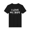 Print T-shirt O-neck I Love It When My Wife Lets Me Practice My Jiu Jit Custom Made Short-sleeved Cotton Top Mens Fashion