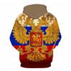 Russian Bear 3D Print Hoodie National Flag of Russia Sweatshirt 2022 Men Long Sleeve Pullover Autumn Comfortable Hoodies