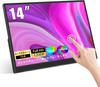 Mobile Monitor Touch Panel Monitor Jhcztrk 14 Inch FHD 1920x1200P USBC Portable Monitor HDR Eye Care Ultra Slim IPS Display for USB HDMI External
