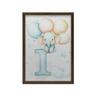 Poster Elephant On the Letter I Poster Elephant On the Letter I, 70X100 Cm, Dark Brown Wooden Frame, 230 Gsm Matte Paper