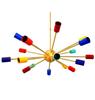 Sputnik Lamp 18 Arms Multicolored Cones Brass Chandelier Lamp Premium Light Fixture Pendent Light