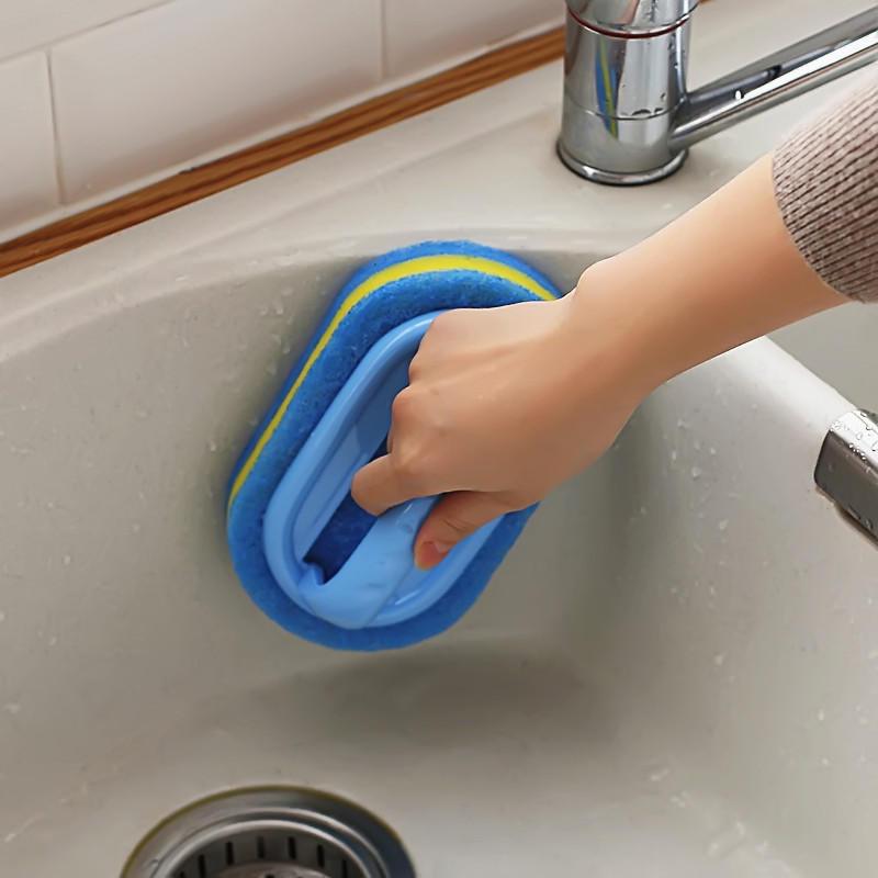 Charm Ceramic Tile Cleaner Eraser Cleaning Bathtub Blue Kitchen Tool Handles Sponge Brush Soft Magic Sponge