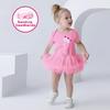 Summer Princess Short-Sleeved Dress for Baby Girls, Infant Birthday Outfit, 0-2 Years