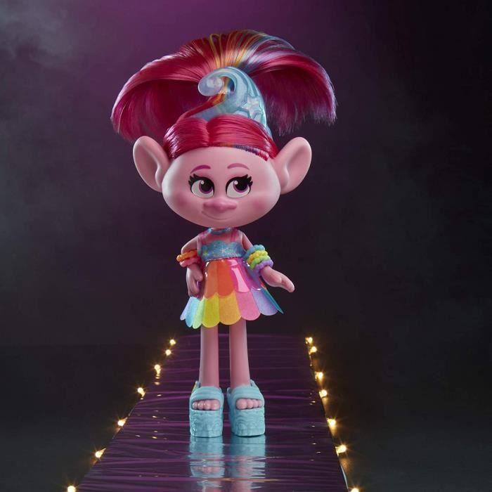 Figurine - HASBRO - Trolls 2 World Tour - Poppy Deluxe Doll - Unisex - Ages 4 and Up