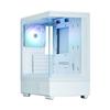 ZALMAN P10 White Pillarless Structure Mini Tower PC Case White CS8959 Micro-ATX