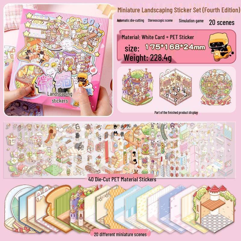 Bit 11.0 Miniature Scene Book: 3D Fairy Tale Stickers Collection